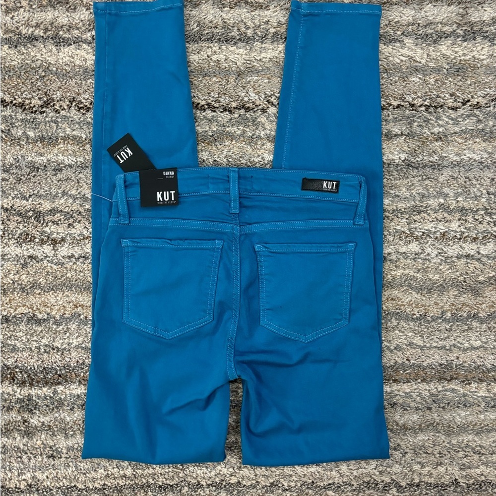 KUT From The Kloth Diana Skinny Jeans Sz 0 NWT | KUT Blue Diana Skinny Jeans - - Picture 12 of 14